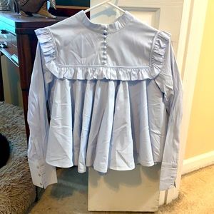 Long sleeve light blue shirt